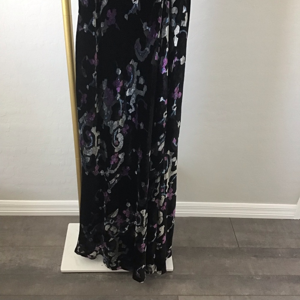Black Silver and Purple Maxi Dress - Picture 16 of 16